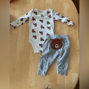Carter’s | Bear Matching Bodysuit & Pant Set